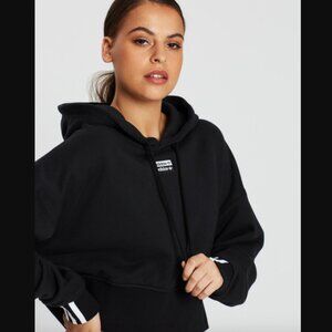 Adidas originals three stripe cuff hoodie